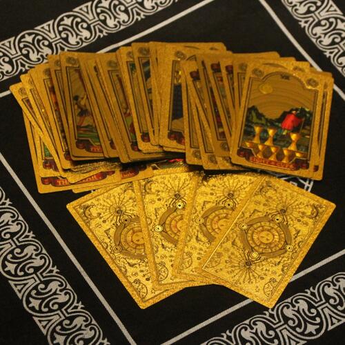 Golden Foil PVC Tarot Cards