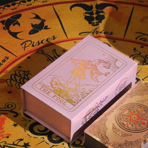 Golden Foil PVC Tarot Cards